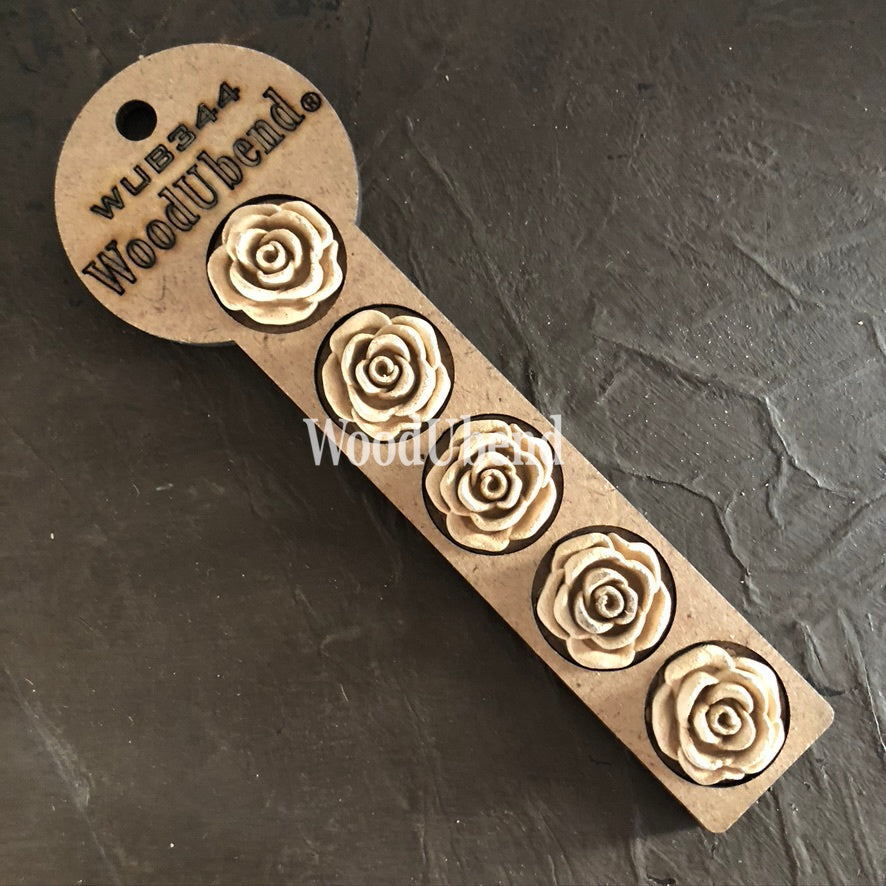 WUB0344 Pack of 5 Swirl Rose Buds image 0