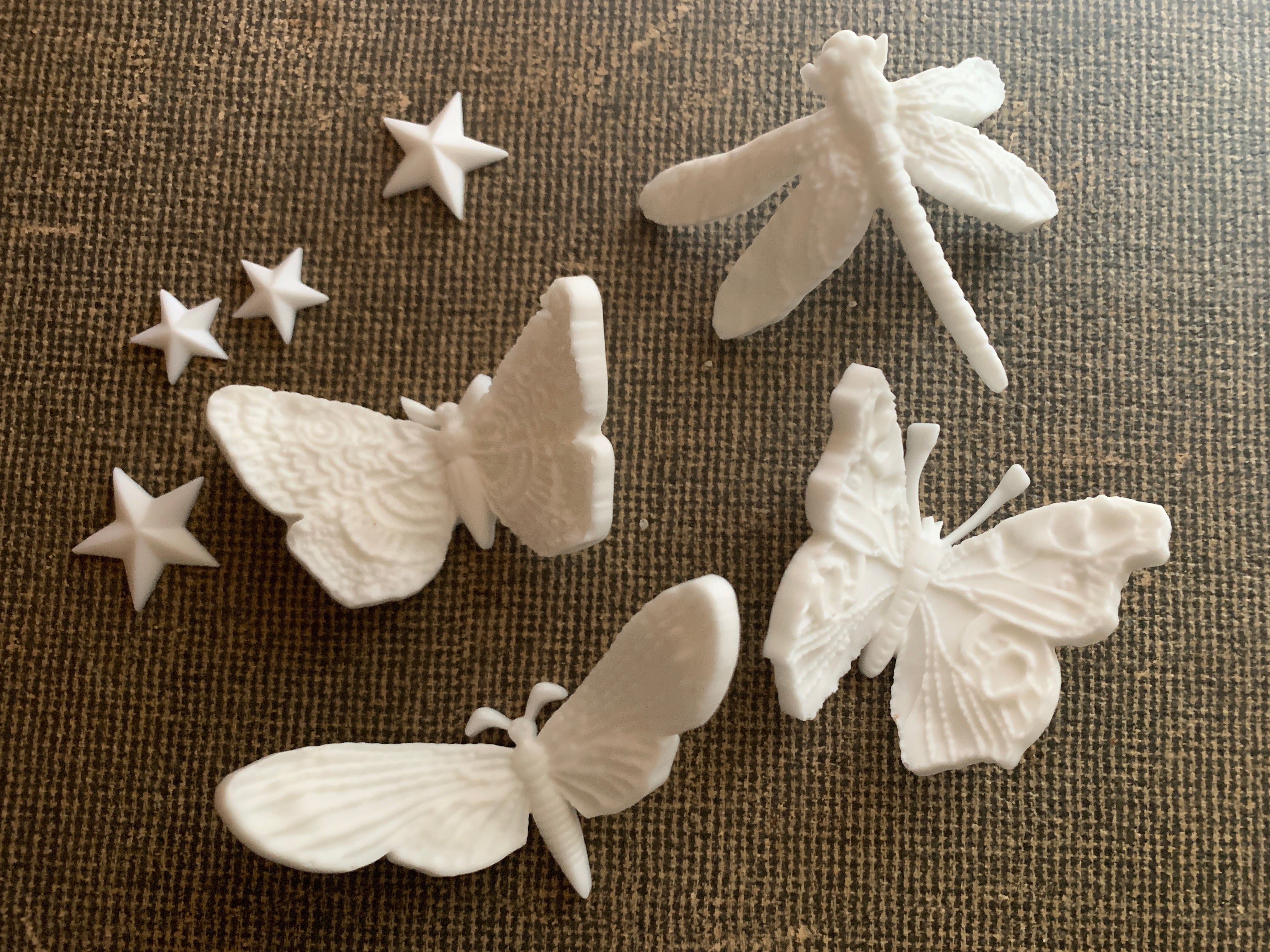 Insect and Stars Resin Shapes image 1