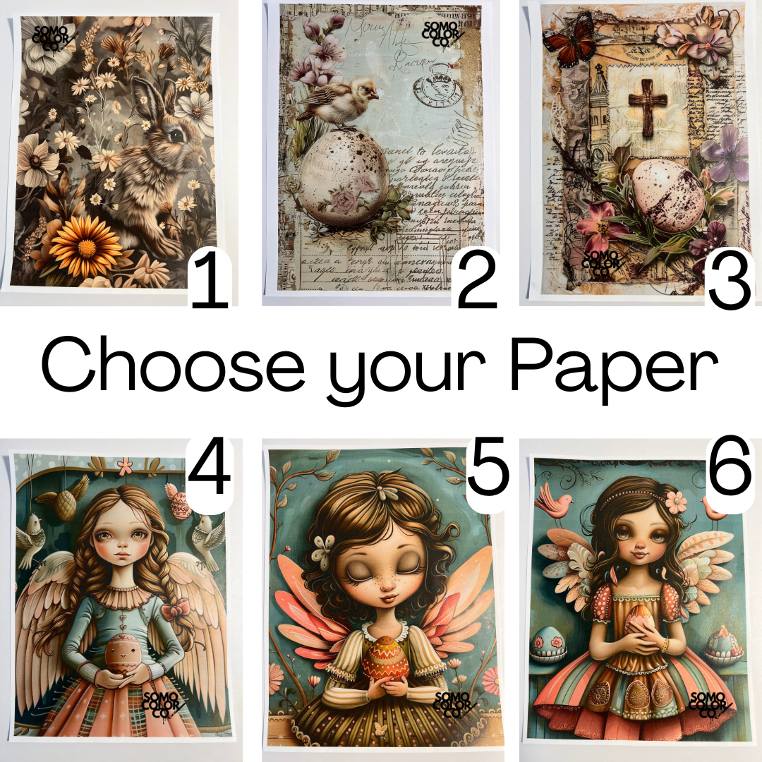 Large Tag Decoupage Class Kit image 2