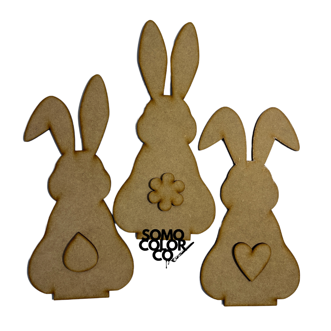 3 MDF Rabbit Shelf Sitter Class Kit image 1