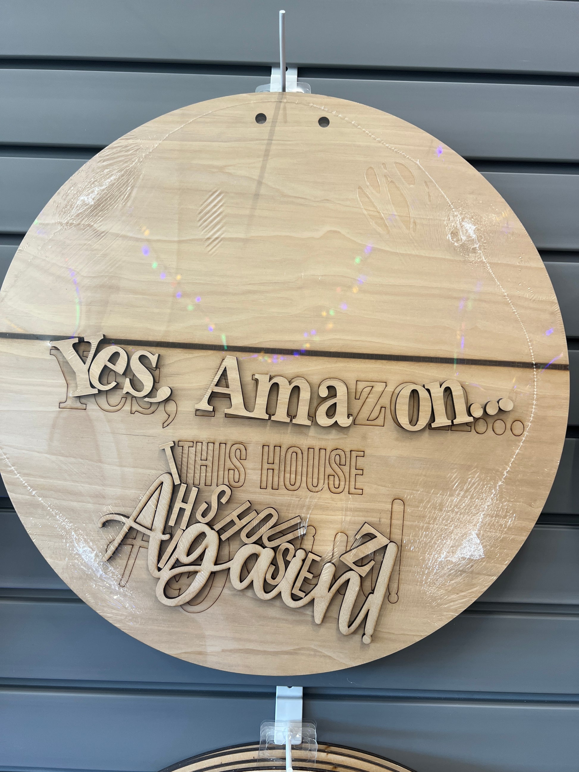 Yes, Amazon this house again! Door Hanger