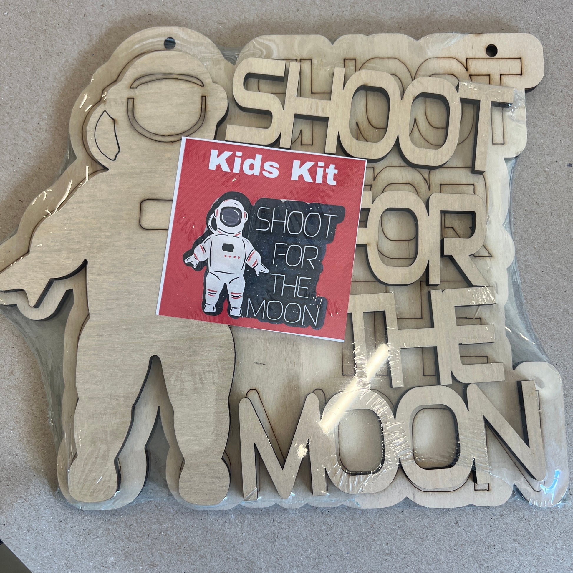 Kids Shoot for the Moon Birch Sign