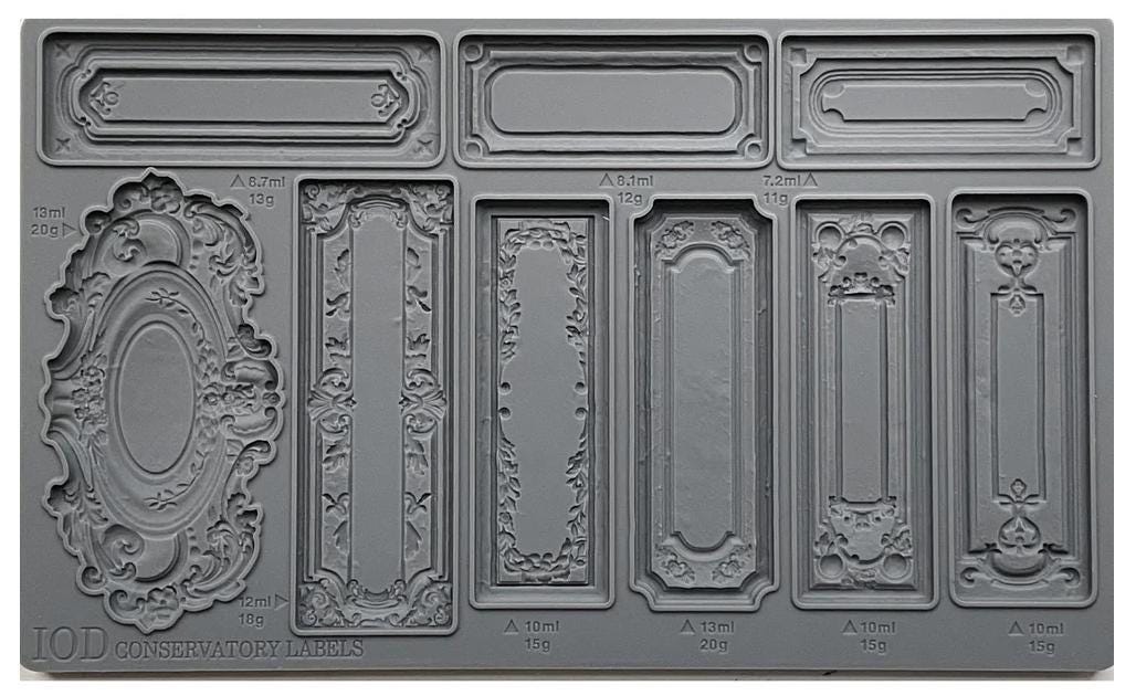 IOD Conservation Labels Moulded Shapes 3