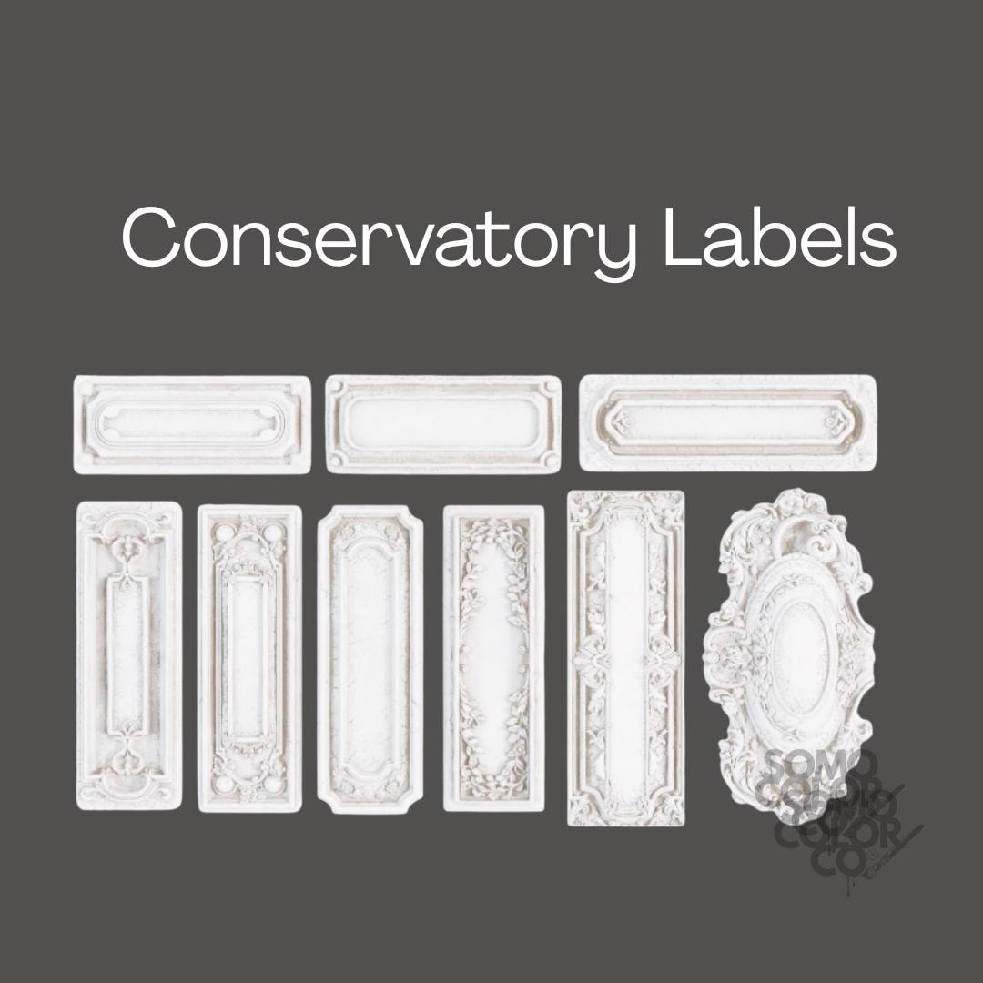 IOD Conservation Labels Moulded Shapes Cover