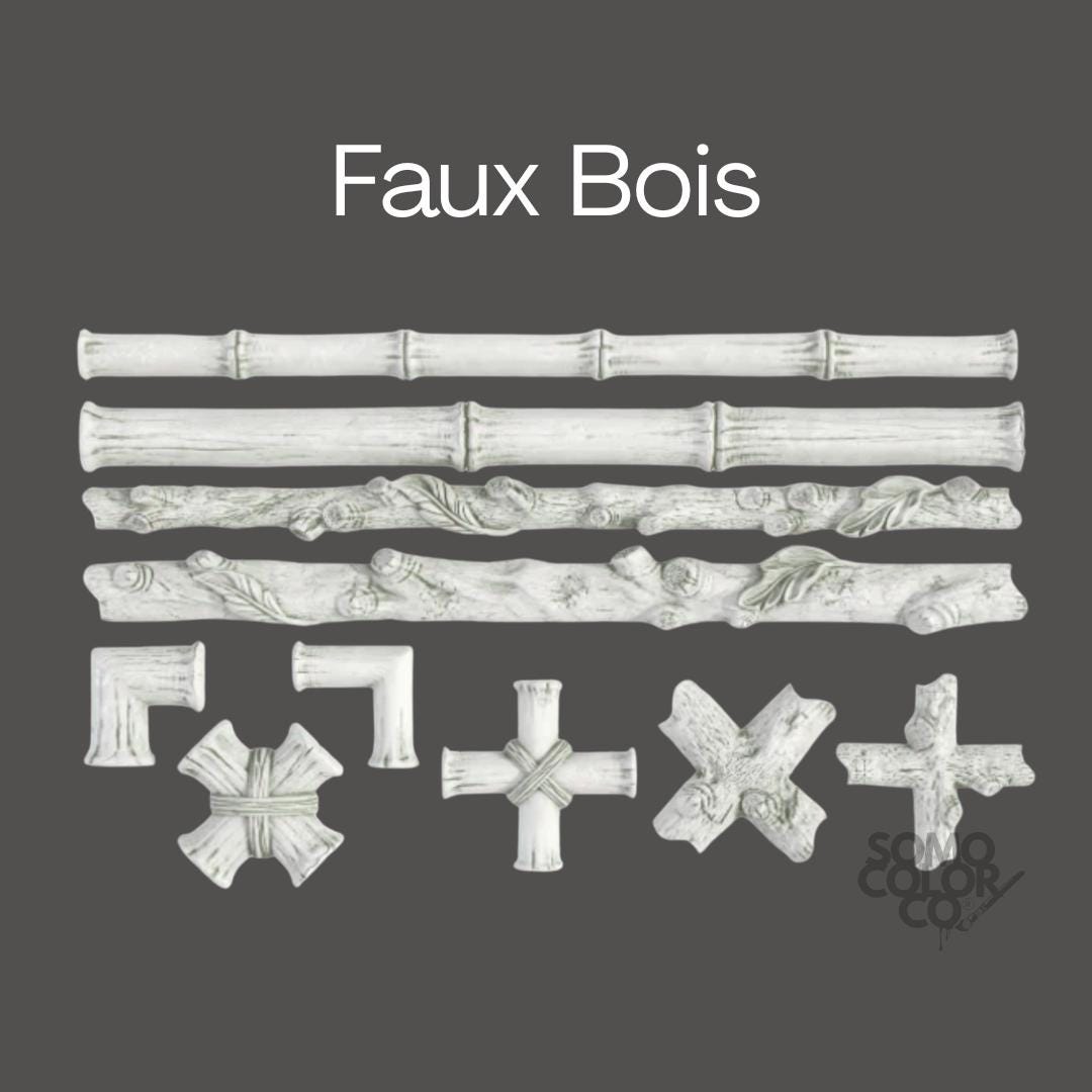 IOD Faux Bois Resin Shapes header